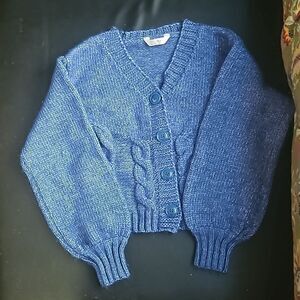 BELLE DU JOUR GIRLS CARDIGAN SWEATER S